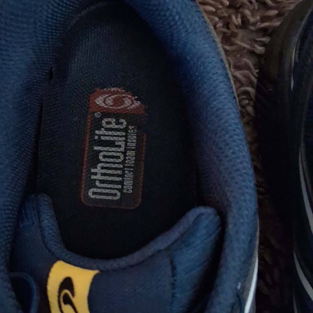 Salomon Ortholite Trail Shoes - Navy and Yellow - Picture 2 of 8